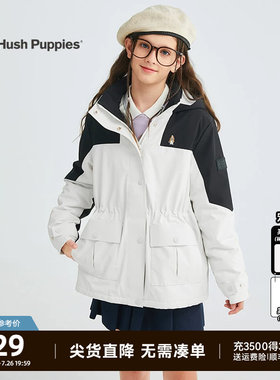 暇步士女童加厚保暖棉服厚外套