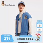 复古感上衣女童简约百搭外套 男童经典 暇步士童装 儿童棒球服春新款