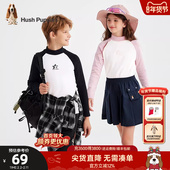 优弹舒适 运动T恤暇步士童装 儿童春秋装 新款 男童女童休闲打底衫