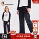女童长裤 大童学院风直筒裤 春秋新品 暇步士童装 儿童开衩宽松休闲裤