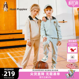 男童百搭休闲卫衣女童宽松舒适运动裤 春秋新款 儿童套装 暇步士童装