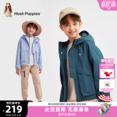 大童轻户外连帽上衣儿童运动工装 新品 外套 男童风衣春季 暇步士童装