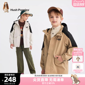 暇步士童装 大童宝宝户外服运动儿童宽松外套 男童三防风衣春秋新品