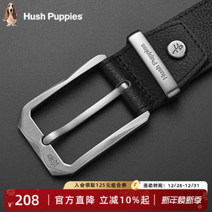 裤 暇步士男士 真皮男式 腰带牛皮官方正品 腰带 皮带商务休闲针扣男款