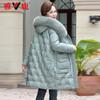 Yalu mom Winter clothes coat Overknee have more cash than can be accounted for Down Jackets lady 2021 new pattern Middle and old age Women's wear Western style QC