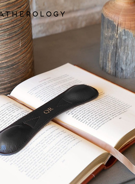 LEATHEROLOGY真皮书镇皮铁块镇纸压书镇压纸镇尺可定制镇纸