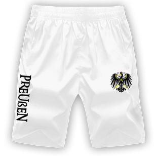 德意志帝国德国普鲁士王国铁十字勋章周边速干短裤子男士五分裤夏