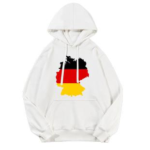 德国足球篮球周边德意志制造元素连帽卫衣男女外套帽衫休闲上衣服