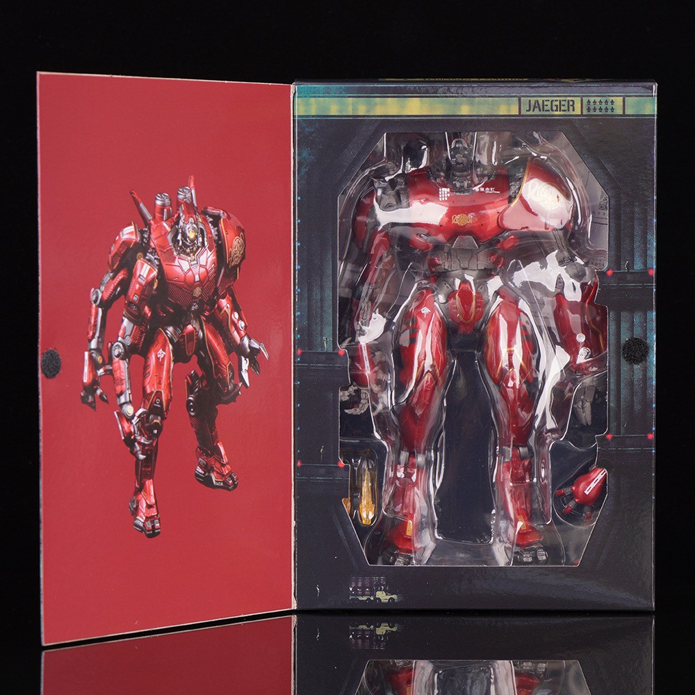 环太平洋中国机甲暴风赤红电镀发光豪华版 可动手办模型玩具摆件