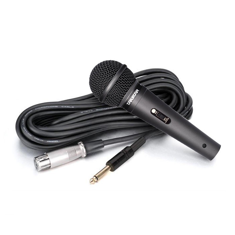 Takstar/得胜 PRO-38动圈话筒有线KTV拉杆音箱功放5米线吉他弹唱