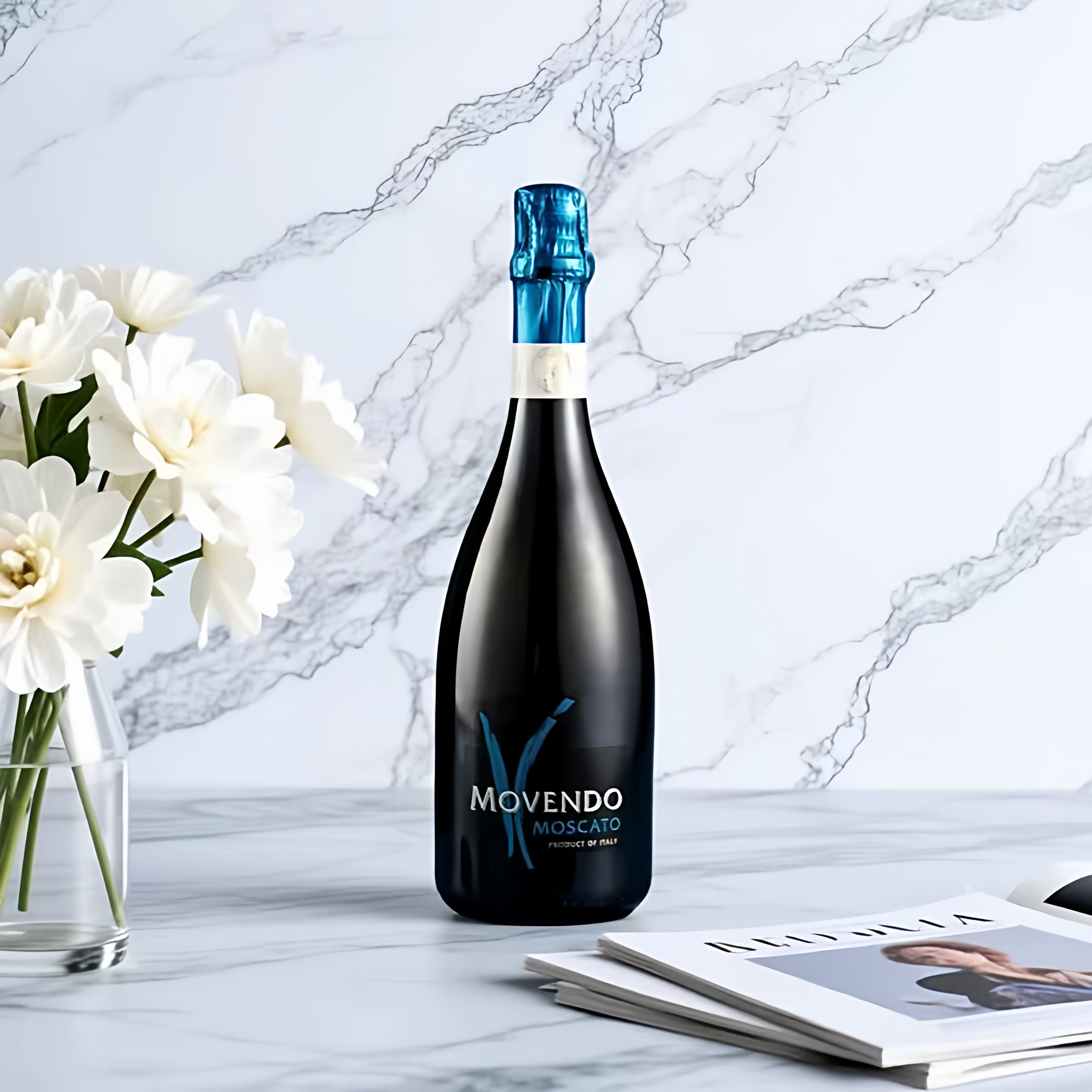 意大利原瓶进口莫维朵莫斯卡托起泡甜白高泡葡萄酒女士晚安小甜水