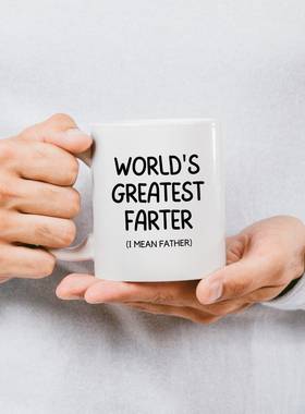 Worlds greatest farter世界上最好的爸爸父亲节陶瓷咖啡马克杯子