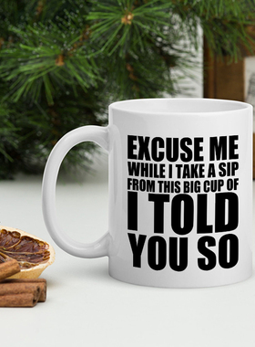 I Told You So Funny Mug For Anyone我告诉你这个杯适合任何人