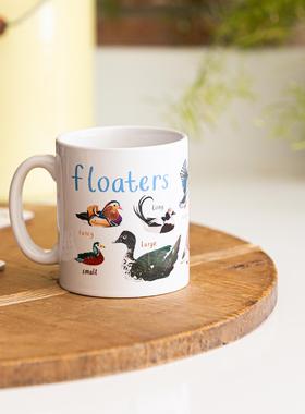 Floaters_Ceramic_Bird小鸟杯陶瓷马克杯水杯创意图案杯咖啡杯