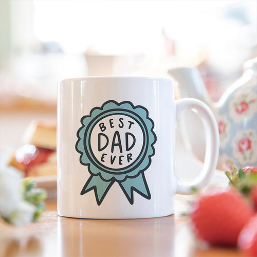Best Dad Ever陶瓷马克杯丈夫爸爸生日礼物节日水杯父亲节水杯子