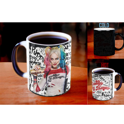 Birds of Prey猛禽小队 变色马克杯加入热液感温咖啡水杯有趣礼物