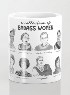 A Collection of Badass 伟大的女人系列 纪念陶瓷马克杯女权礼物