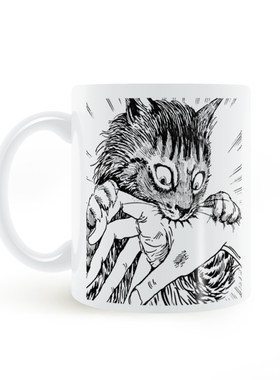 Junji Ito_s Cat Diary 伊藤润二的猫日记陶瓷马克杯咖啡杯子猫杯