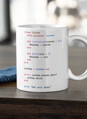 Ruby_Coffee_Classc++程序员code陶瓷杯礼物马克杯子创意咖啡杯