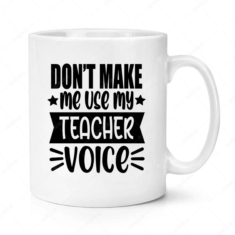 teacher-voice老师节日礼物办公室陶瓷马克杯水杯杯子杯mug2