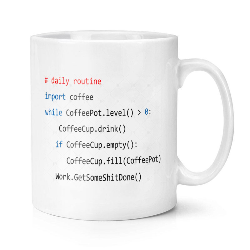 Python Program Software Developer 程序员代码 陶瓷马克杯杯 餐饮具 马克杯 原图主图