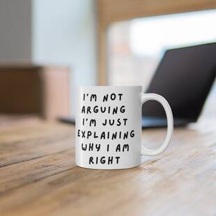 I'm Not Arguing I'm Just Explaining Why I Am Right 陶瓷杯子