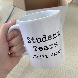 趁热喝了 Student warm still 同学老师陶瓷马克杯水杯杯子 Tears