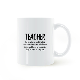 Teacher MUG老师解释马克杯礼物教师节白色陶瓷水杯马克杯子美式