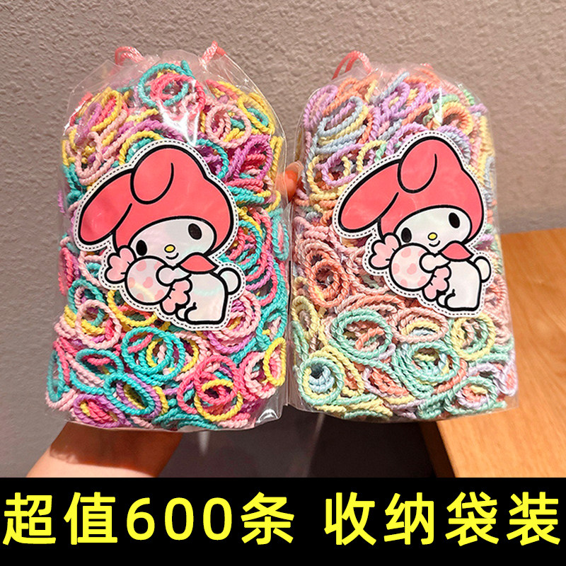 儿童皮筋不伤发小号宝宝扎小啾啾拇指发圈弹性好头饰婴儿女童头绳