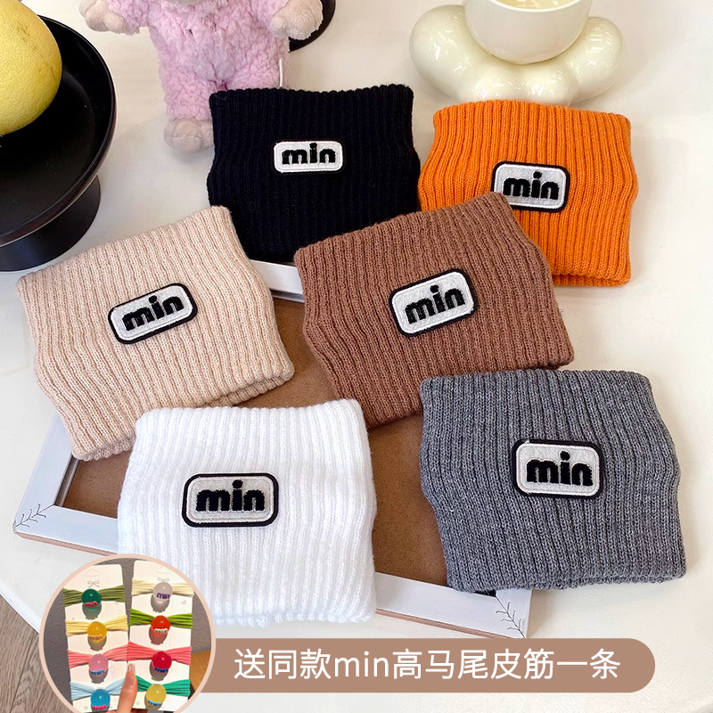 韩版百搭针织发带送同款min头绳