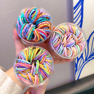 儿童橡皮筋高弹力发圈宝宝耐用发绳弹性好女童扎头不伤发马尾发饰