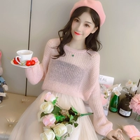 Áo cánh sang trọng phần mỏng đầu thu 2019 mới cho nữ áo len dài tay có cổ - Vòng cổ áo len áo khoác len cardigan nữ