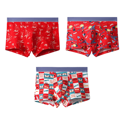 胖童本命年内裤男大童加肥加大