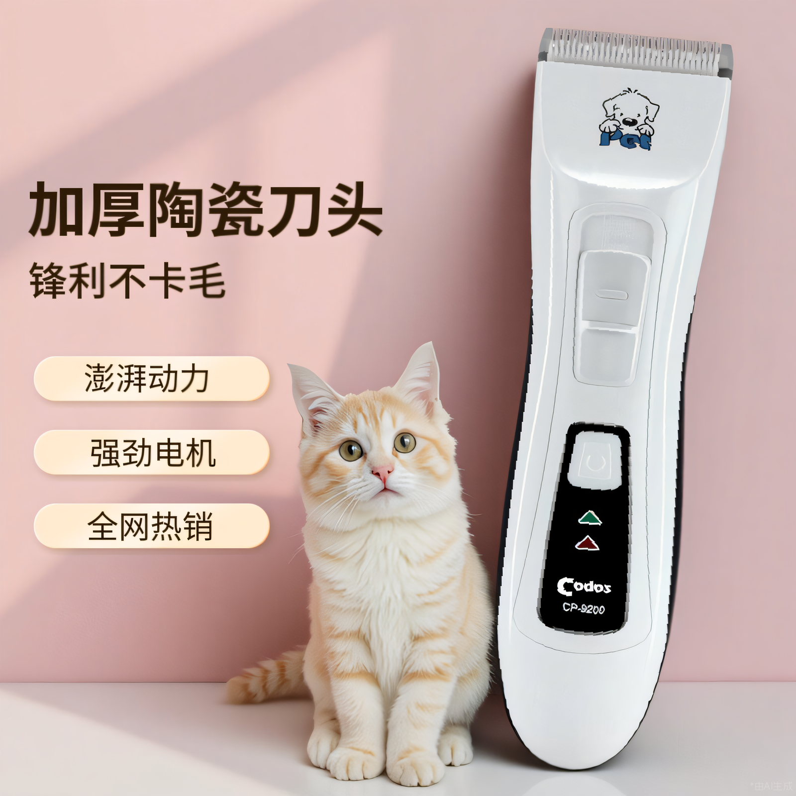 科德士宠物剃毛器电推剪狗狗猫咪爱宠专业推毛器神器9200剃毛器