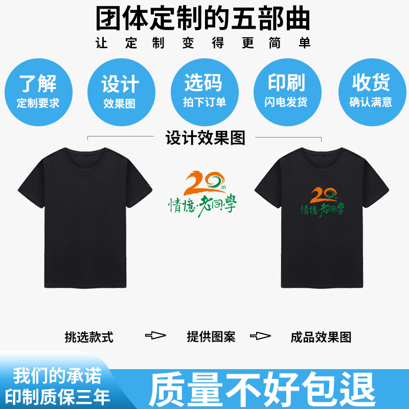 短袖t恤来图定制工作班服工装文化衫diy印字logo衣服团体聚会体恤-封面