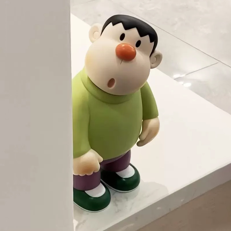 哆啦A梦胖虎客厅桌面小摆件电视柜家居装饰品入户玄关柜手办礼物