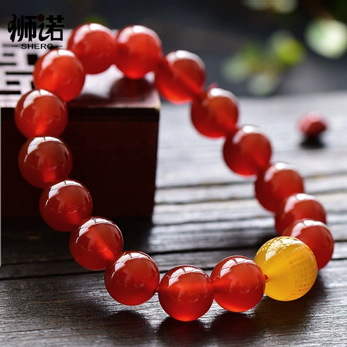 Ониксовые четки из круглых бусин, оберег на день рождения, браслет с одной бусиной, мужской аксессуар для влюбленных