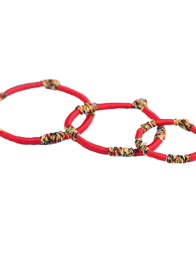 五色线红绳手链手工编织婴儿饰品