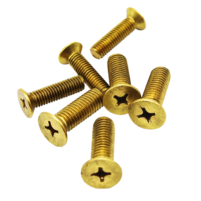 黄铜十字槽沉头螺丝62铜材质
