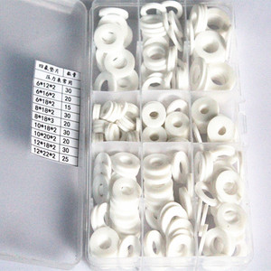 四氟垫片组合套装 铁氟龙垫片 垫圈组合套装 盒装