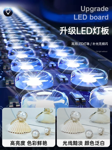 100 -см студии маленький светодиодный светодиодный светодиодный дополнительная светофора фотография свето ящика Статическая стрельба E -Commerce Product Props Фоновая коробка складывание без тени.