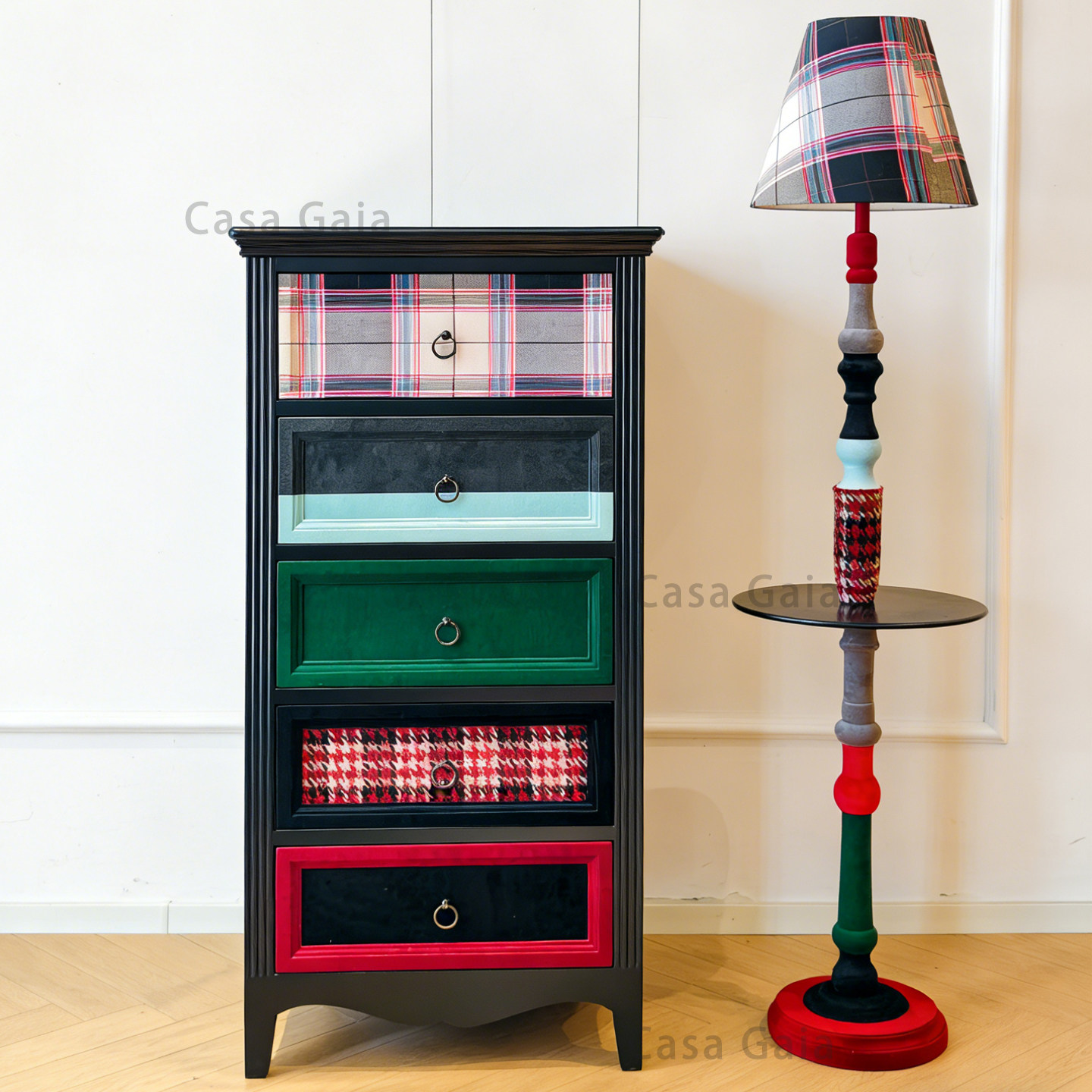 CASAGAIA复古撞色创意五斗柜卧室储物柜床头柜小户型多功能收纳柜,住宅家具,斗柜,淘宝优惠券,粉丝福利购,淘宝优惠卷