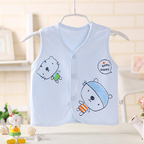 纯棉卡通婴儿马甲背心