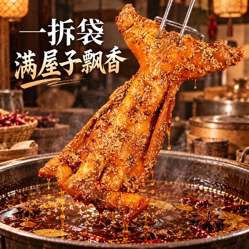 肖三婆四川特产手撕兔卤味冷吃兔