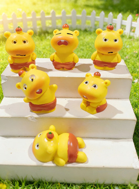 可爱水豚噜噜公仔钥匙扣摆件配件