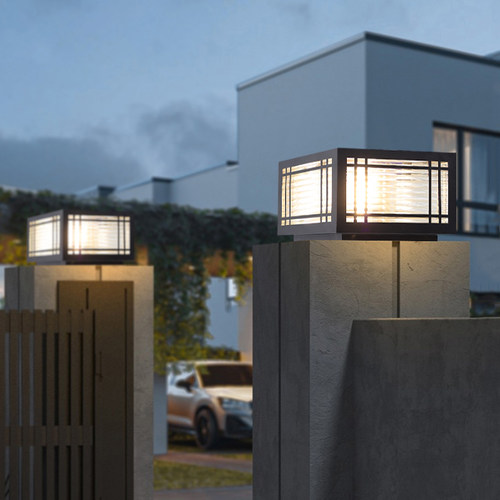 户外防水柱头灯-太阳能接电两用