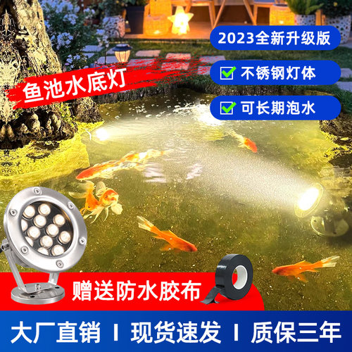 水底灯led防水小射灯3w低压水池