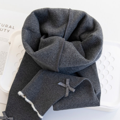 女童秋冬薄绒打底裤纯棉加厚