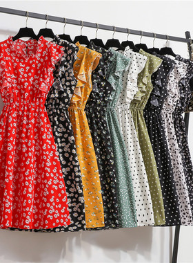 Knee Length Clothes Red Beach Party Dress 红色沙滩派对礼服女