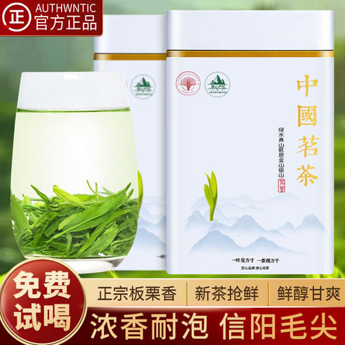 福茗源信阳毛尖绿茶2026新茶正宗高山春茶栗香浓香耐泡茶叶礼盒装